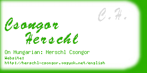 csongor herschl business card